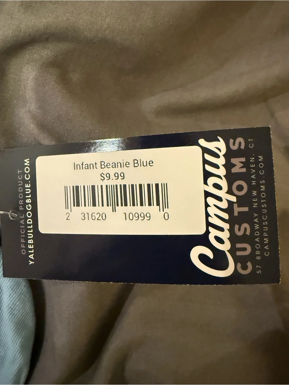 Yale Light Blue Cuffed Beanie